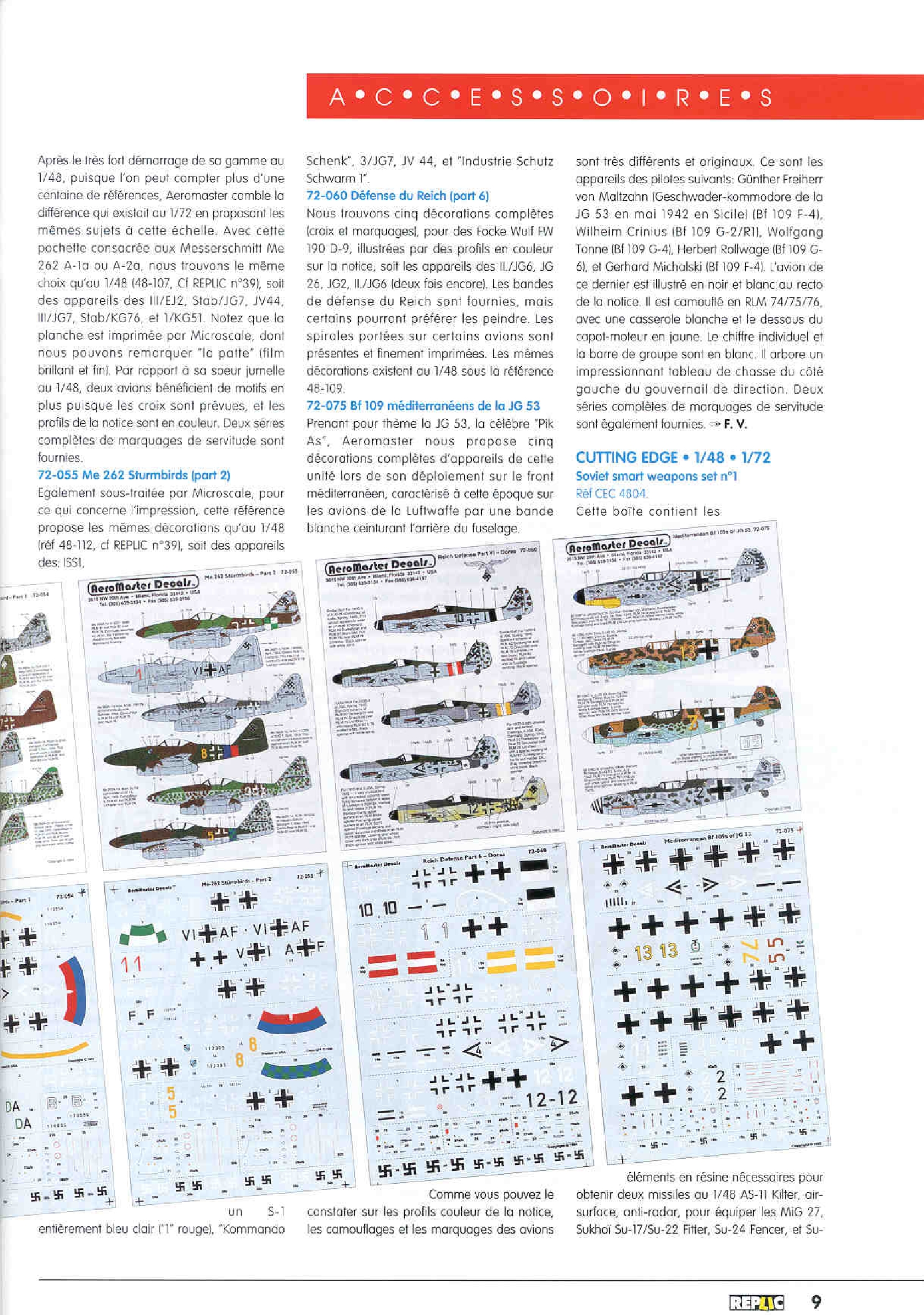 Replic 043 - PZL P-11C, F-16C, Potez 63-11, Morane Saulnier type N